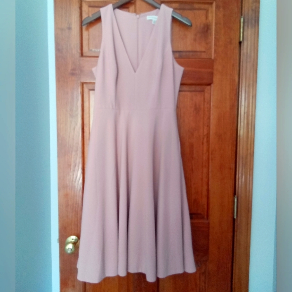 Dress the Population blush pink dress size medium.